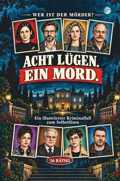Acht Lügen. Ein Mord.