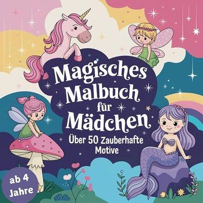 Magisches Malbuch für Mädchen